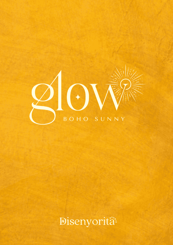 Glow — Boho Sunny Brand Design — Brand Kits template by Disenyorita Studio