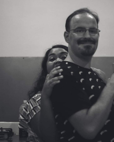 Geoffroy and Erica, founders of Disenyorita Studio