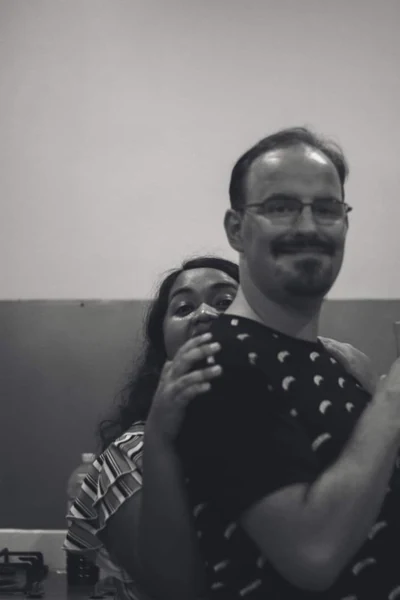 Geoff and Erica, the team behind Disenyorita Studio